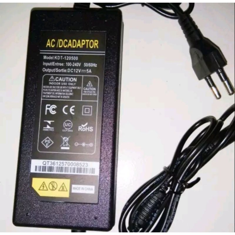 Adaptor AC to DC 12V 5A