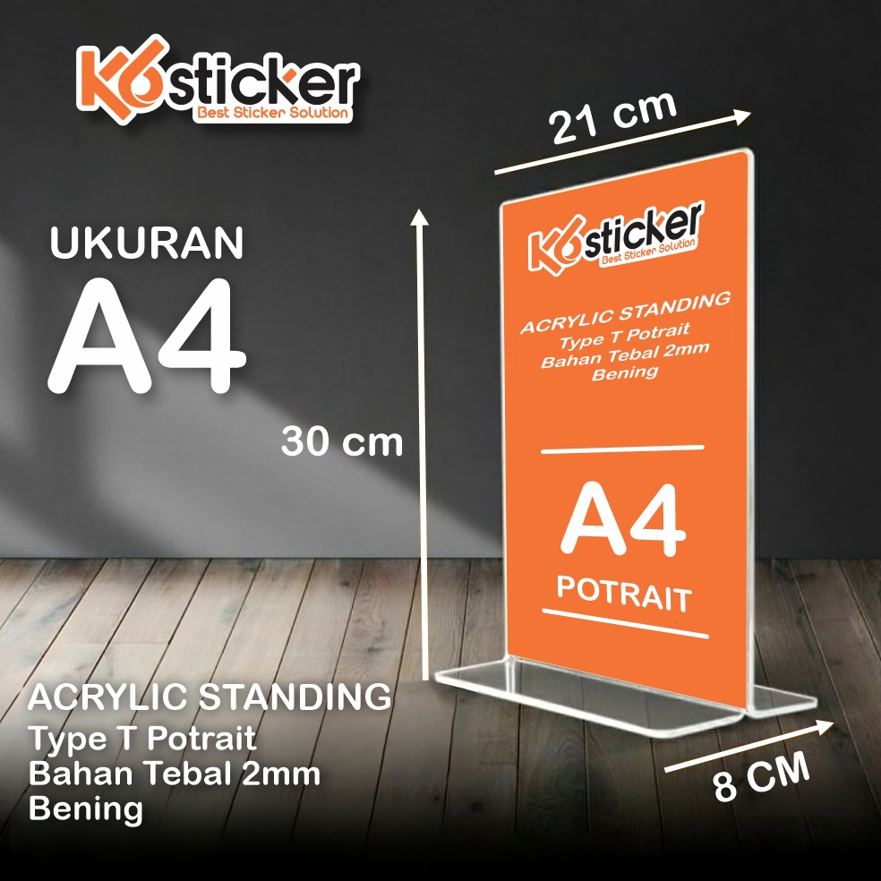 

KODE V85J Akrilik Acrylic A4 Tent card POTRAIT LANDSCAPE akrilik daftar menu akrilik nomor meja akrilik menu brosur acrylic display order