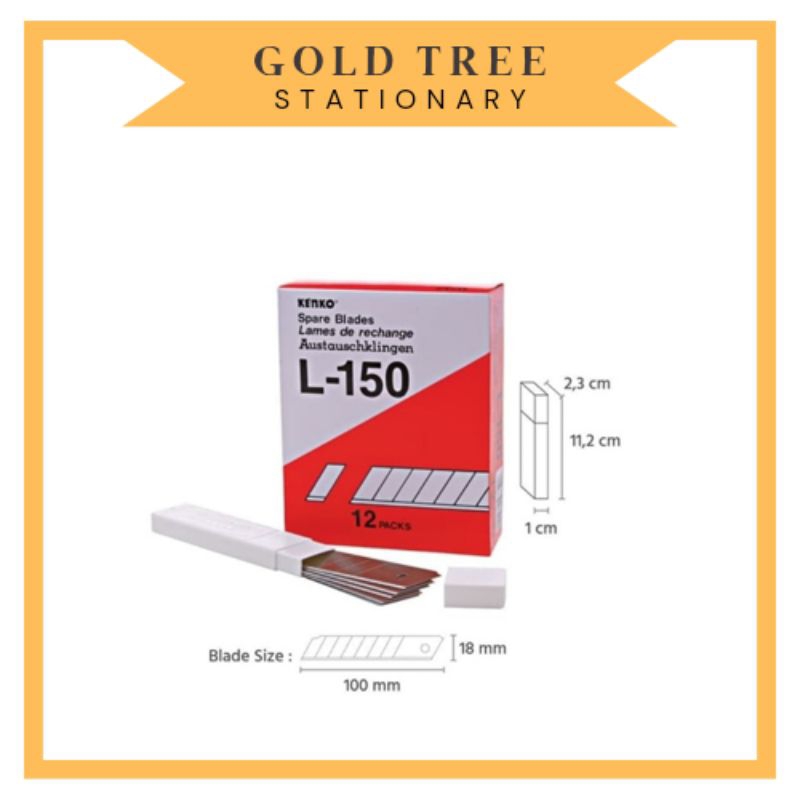 

Gold Tree - Anak Pisau Cutter Besar Blade L150 Kenko KOTAK