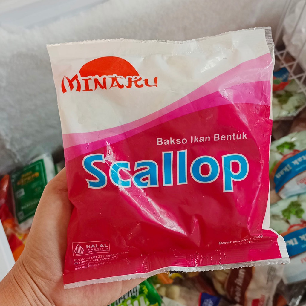 

Minaku Scallop 200 gram Bakso Ikan Bentuk Scalop Frozen Food Yogyakarta Jogjakarta