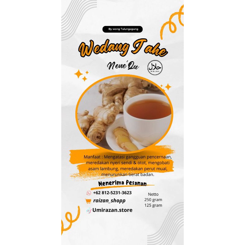 

Bubuk wedang Jahe instan