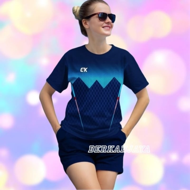 Ay00 BAJU OLAHRAGA WANITA BAJU BADMINTON CEWEK JERSEY VOLLY WANITA BAJU SENAM WANITA JUMBO KAOS