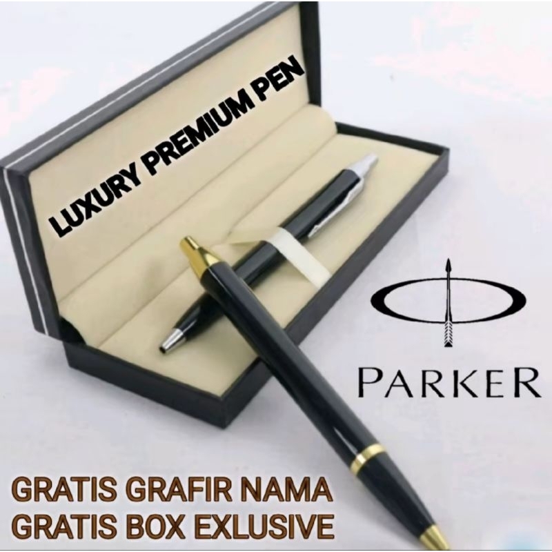 

Buy 1 Get 1 Free Parker Twist Action Gold & Silver Clip Free Grafir Nama/Logo + Mikka/Hard Box Exclusive