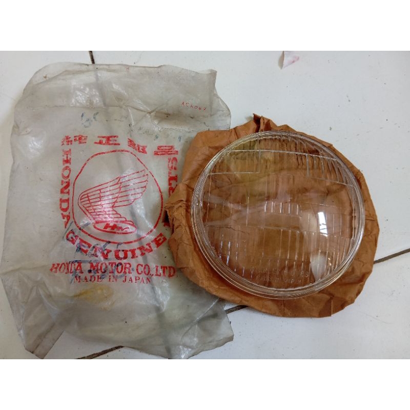 Kaca Reflektor GL100 GL125 Bulat Platina Honda XL Original