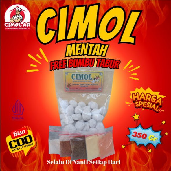 

Cimol mentah original 350gr + Free bumbu tabur