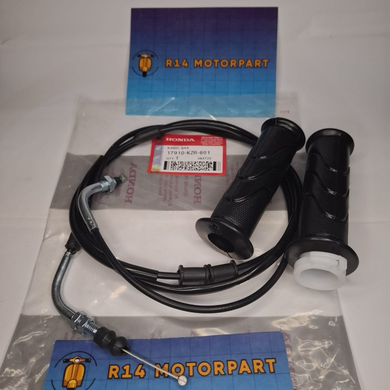 HANDGRIP + KABEL GAS KZR VARIO 125 FI OLD MASIH BOLHAM