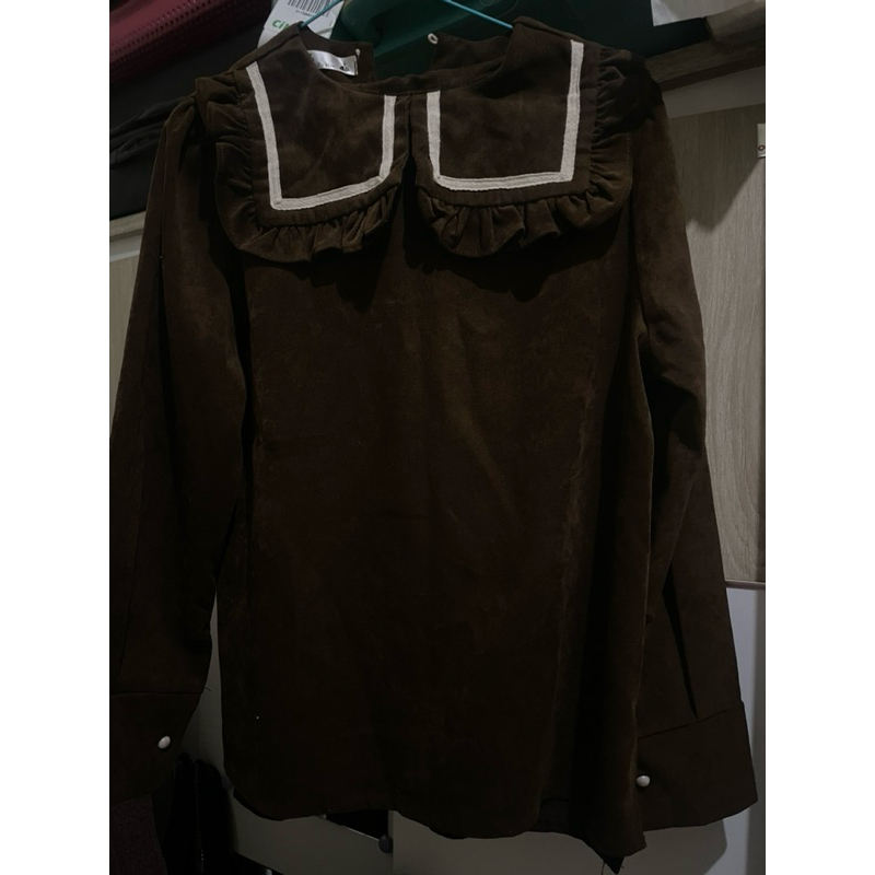 blouse collar corduroy import