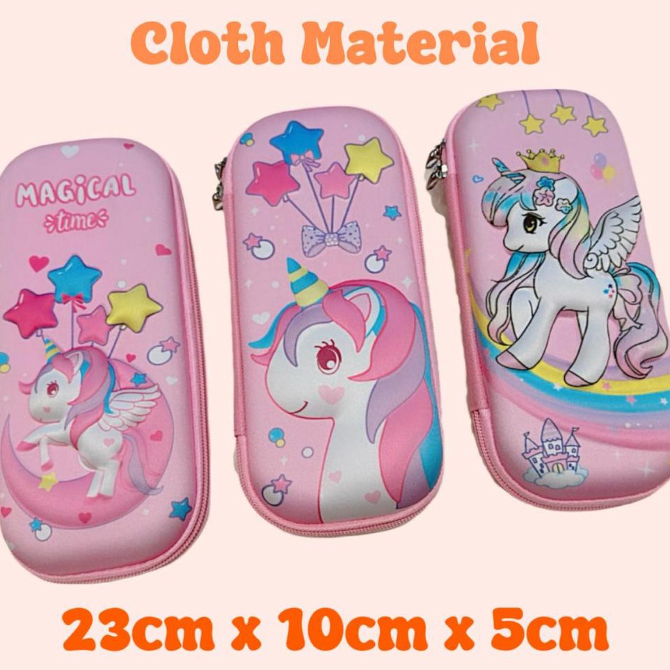 

KODE X35H Kotak Pensil Box Pencil Case Tempat Pensil Anak Sekolah Kartun EVA 3D Motif Unicorn Waterproof Anti Air Lakilaki Perempuan