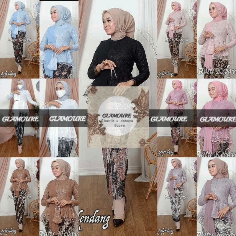 (COD) SET / ATASAN KEBAYA AMALIA SELENDANG BUSUI PAYET REALPICT TERLARIS >KEBAYA REMAJA/KEBAYA FAVOR