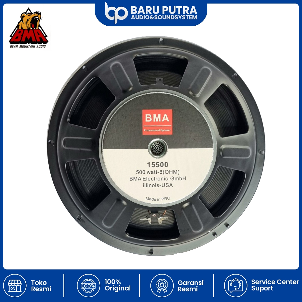 Speaker Komponen BMA 15500 15Inch / Speaker Component 15" 15500