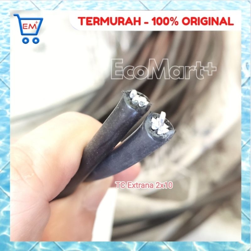 Kabel "EXTRANA" PLN TC SR Twisted Standard SNI NFA2X 2x10mm2 x 1000 meter - TIDAK BISA COD