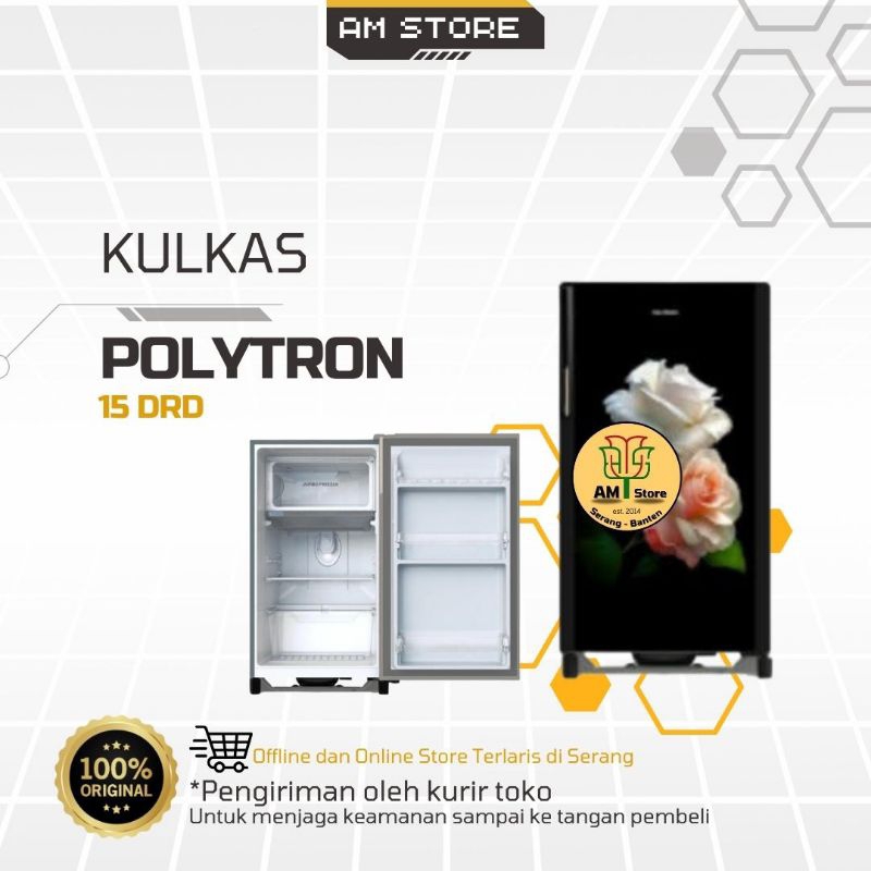 Kulkas 1 Pintu Polytron 15 DRD