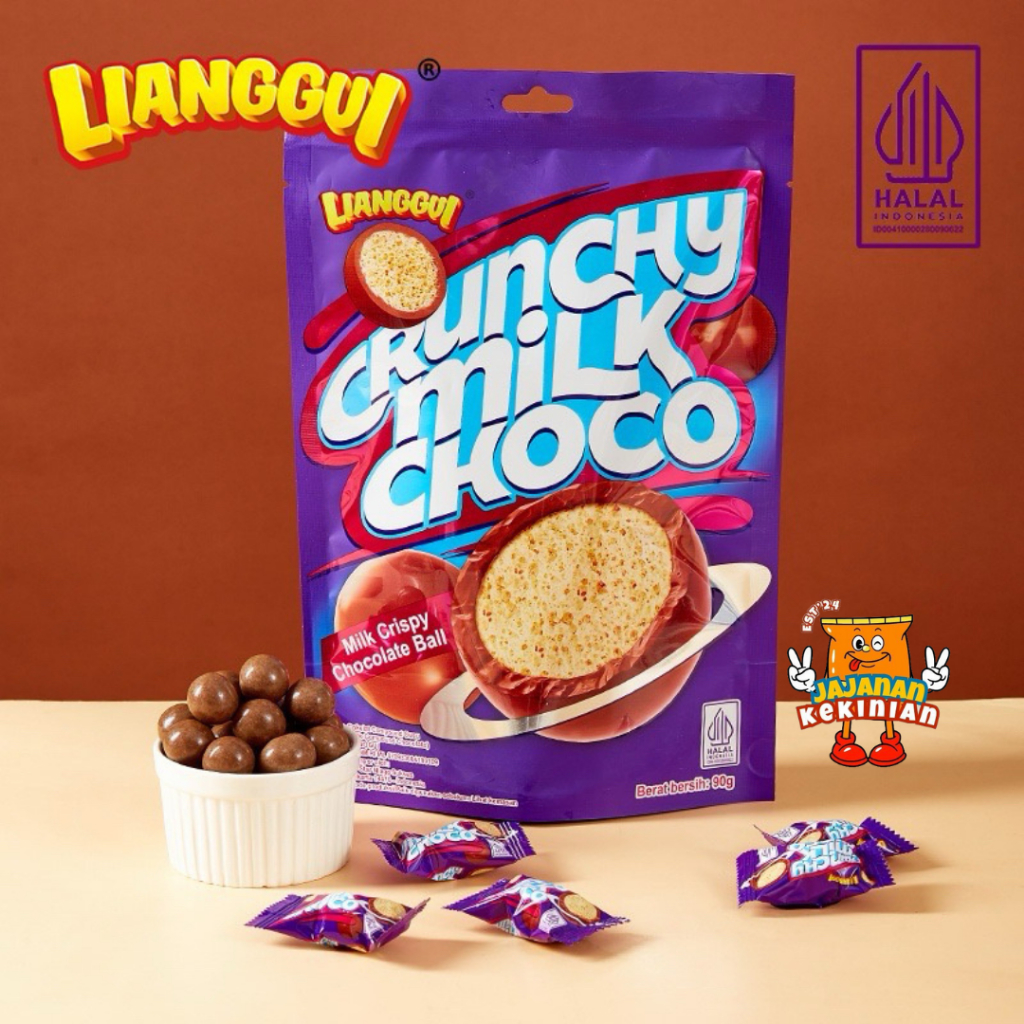 

[HALAL] LIANGGUI CRUNCHY MILK CHOCO COKLAT YANG CRUNCHY DENGAN RASA SUSU COCOK UNTUK CEMILAN ANAK DAN KELUARGA VIRAL