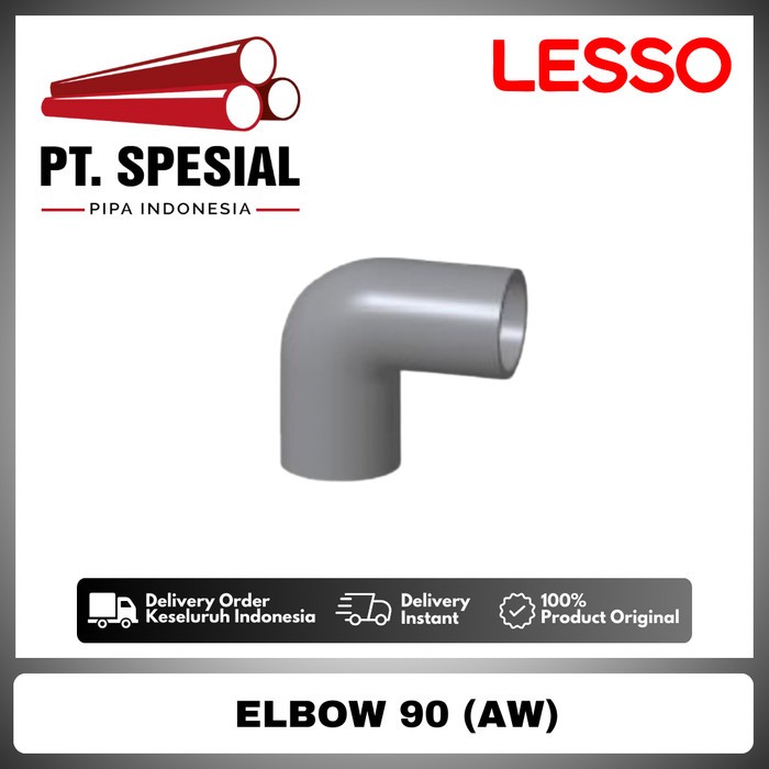 Knee 90 PVC AW Lesso / Keni AW / Elbow 90 AW Lesso / Knee AW 6 Inch Lesso  -12