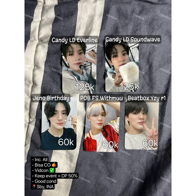 Photocard PC Jeno NCT DREAM candy istj beatbox yzy birthday card lucky draw ld everline soundwave be