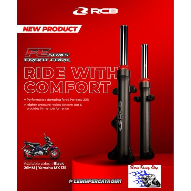 Shock Depan RCB FE Series Jupiter Mx / Jupiter Z / Vega / Mio / MX KING / Honda RS150/ GTR 150