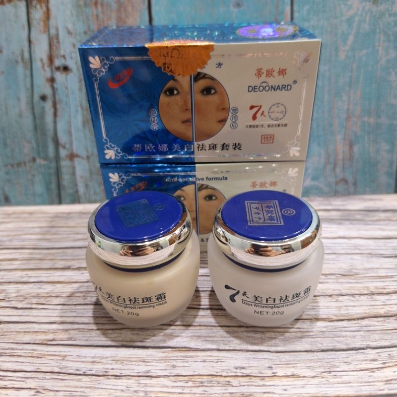 Deoonard - Deonard Biru Set 2 in 1 Cream Siang Malam / Day Night Cream 20 Gr