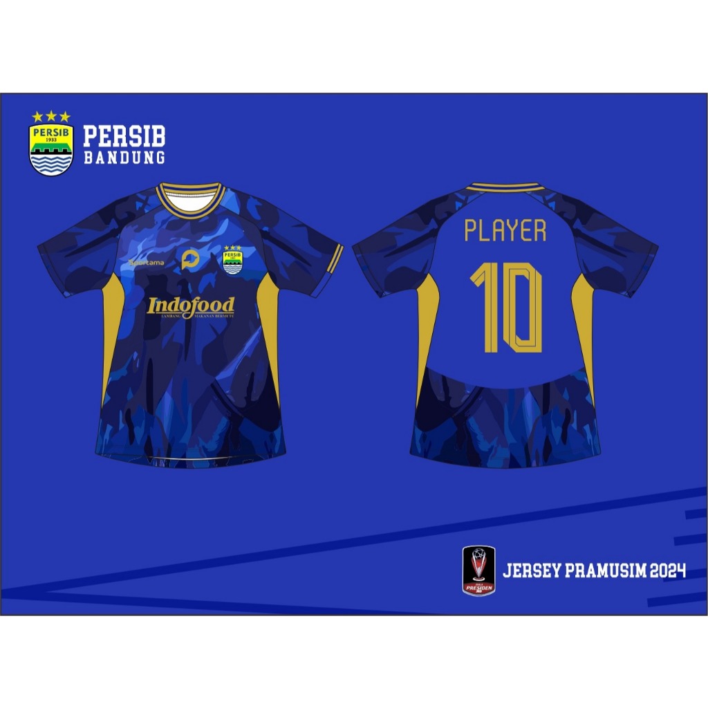 JERSEY PERSIB PIALA PRESIDEN 2024/2025 FREE NAMASET