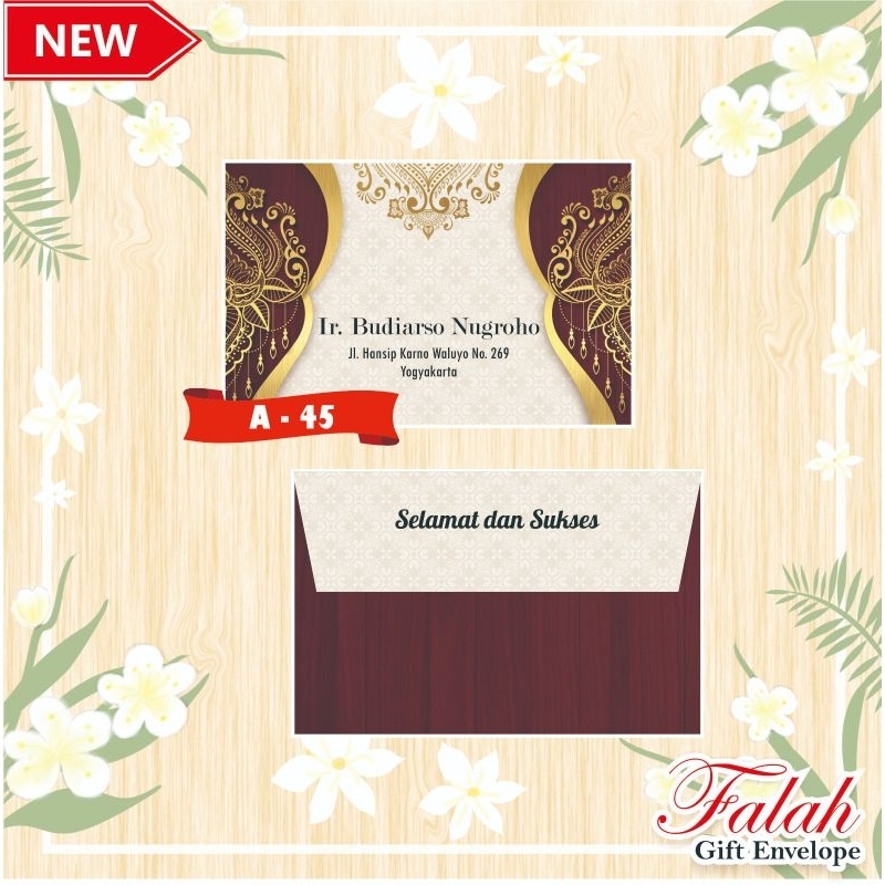

Amplop Kondangan Falah kode A-45 Amplop Motif Murah tanpa cetak Nama