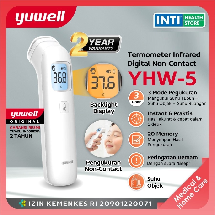 Yuwell | Thermometer Infrared YHW-5 | Termometer Digital