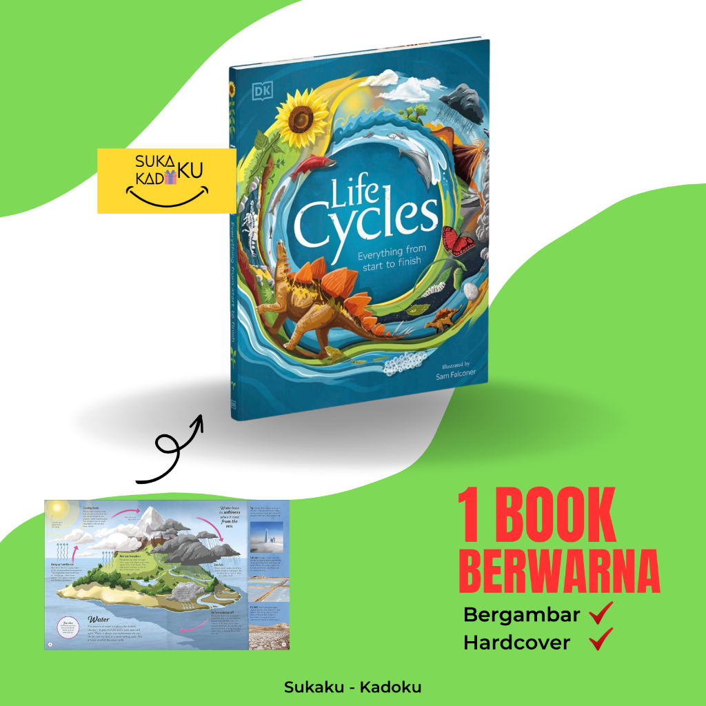 DK Life Cycles Book HARDCOVER Buku Edukasi Anak Import English