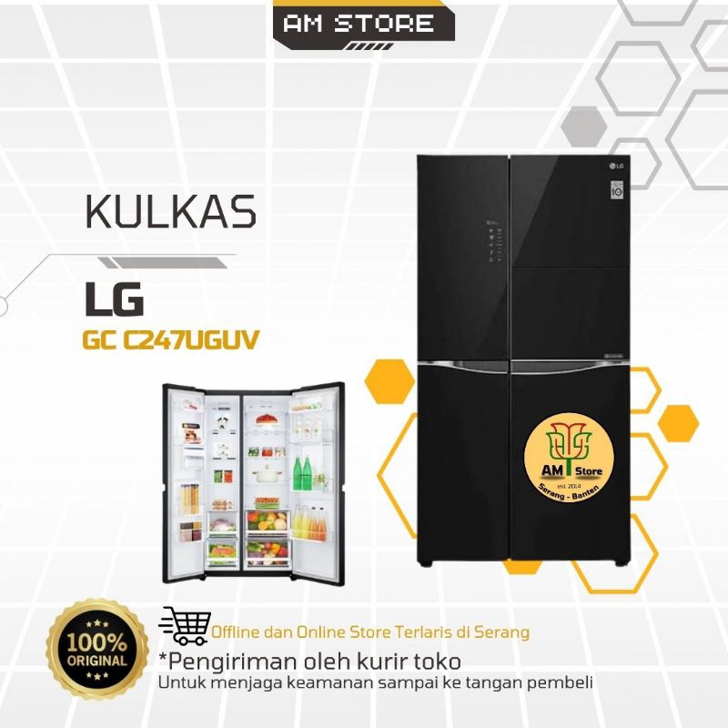Kulkas Side by Side LG GC C247UGUV