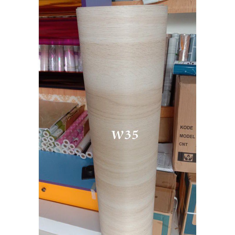 WALLPAPER STIKER LANTAI DINDING MEJA ALMARI KURSI MOTIF KAYU TRIPLEK PELAPIS ANTI PANAS AIR