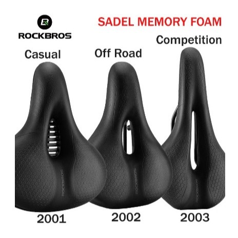 Rockbros Sadel Sepeda Empuk Memory Memori Foam Sepeda Lipat MTB
