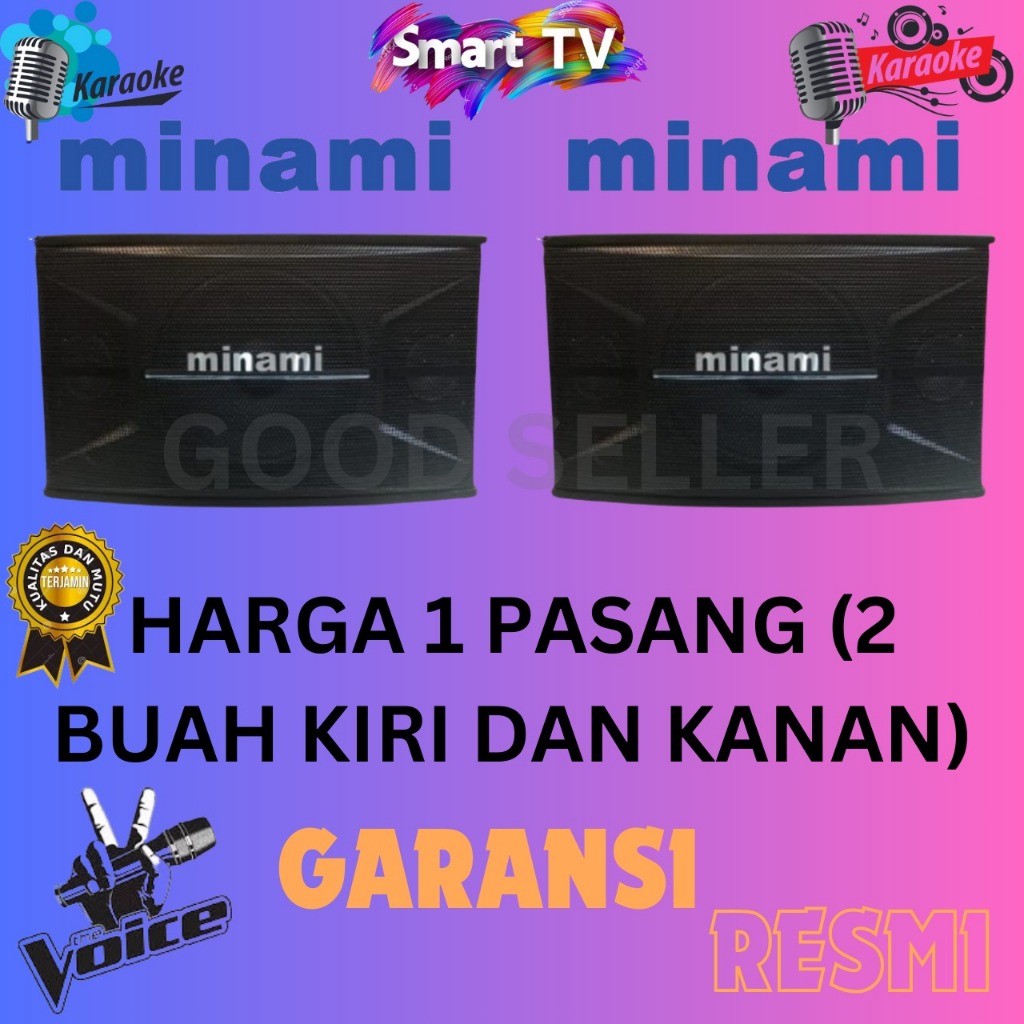 AGEN SPEAKER PASIF MINAMI 10 INCH GARANSI RESMI 450 WATT X2