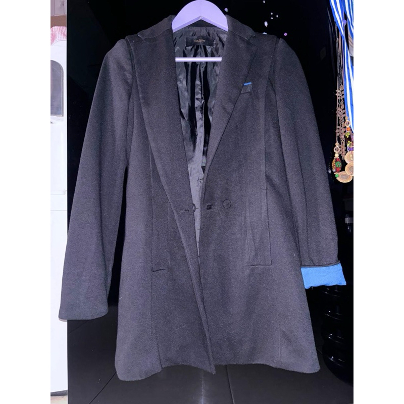 The Izzat Blazer Hitam (Full Furing)