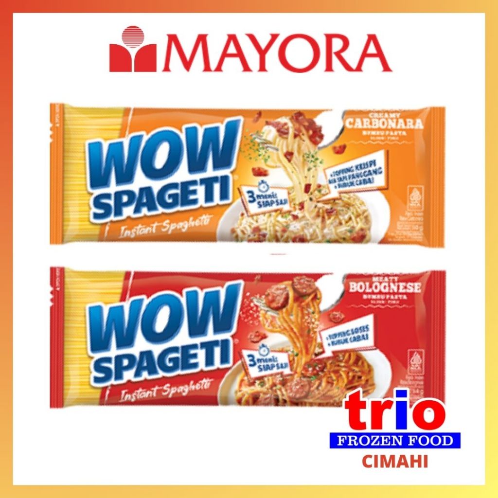 

MAYORA WOW SPAGETI INSTANT BOLOGNESE CARBONARA