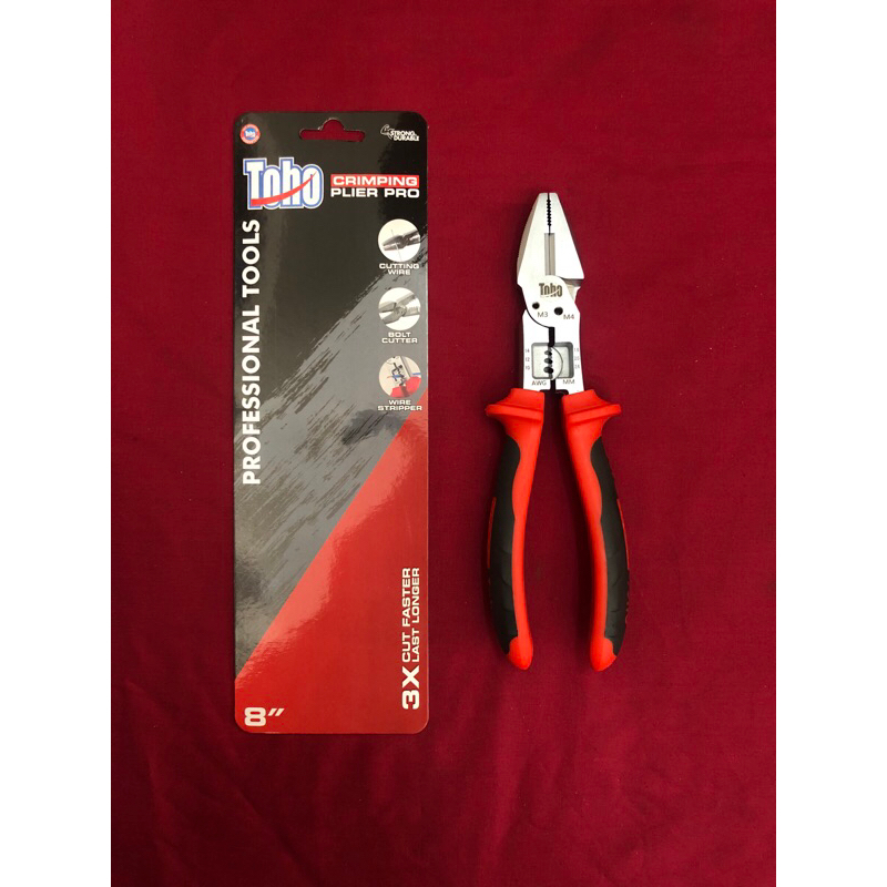 TANG CRIMPING PLIER TOHO TANG KUPAS KABEL POTONG KABEL TOHO 8"
