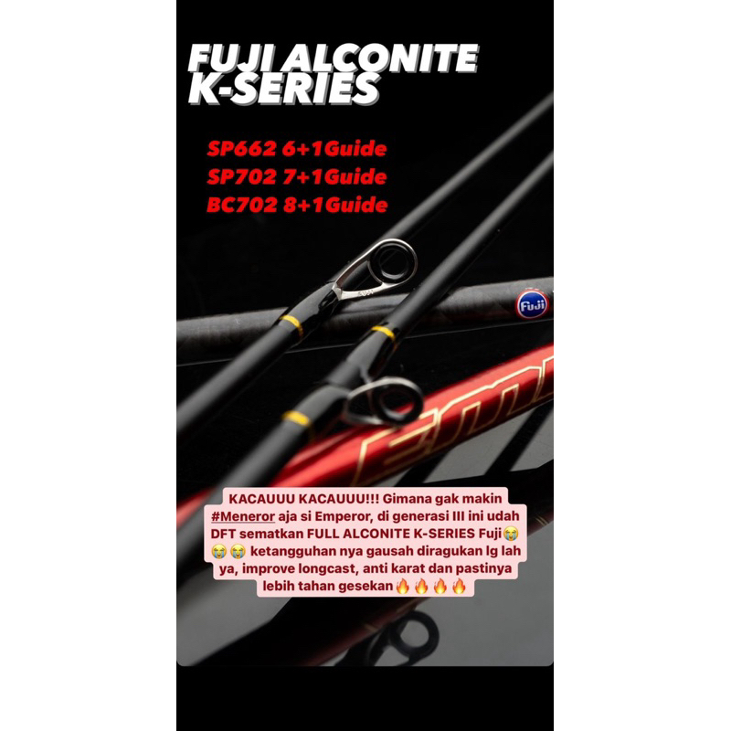 JORAN UL EMPEROR GEN iii, TOP CARBON SOLID PADAT, RING FUJI ALCONITE