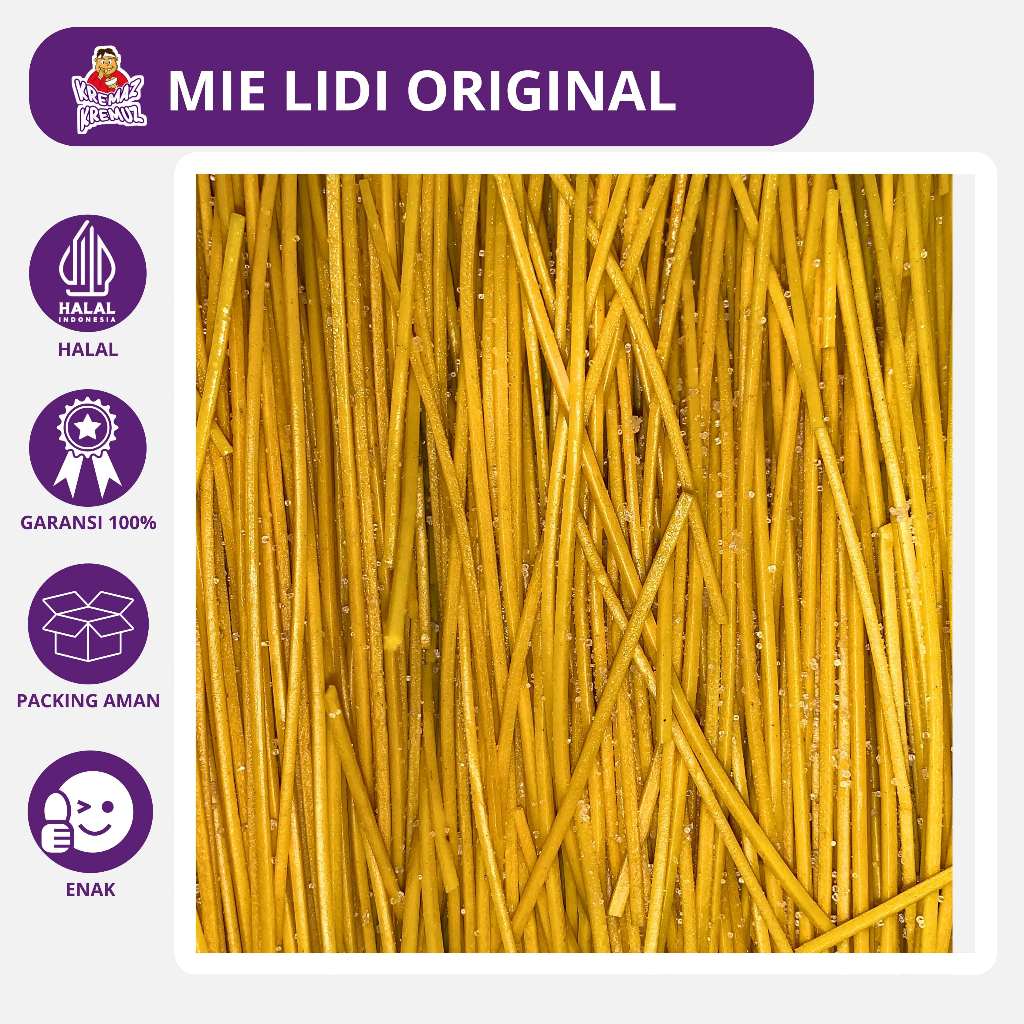 

MIE LIDI ORIGINAL MIE BITING ASIN RENYAH 50gr