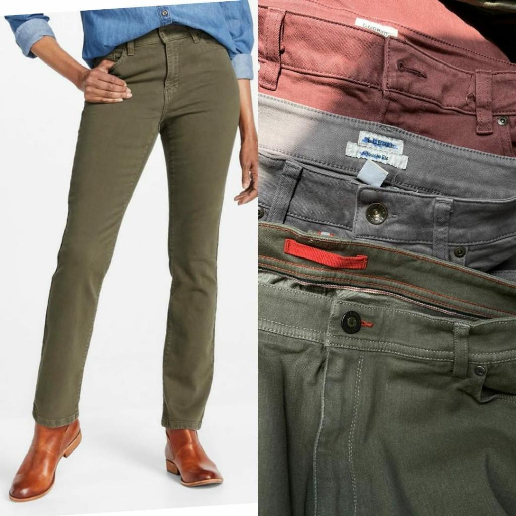 LL Bean Classic Fit Jeans Denim Wanita Mix Warna