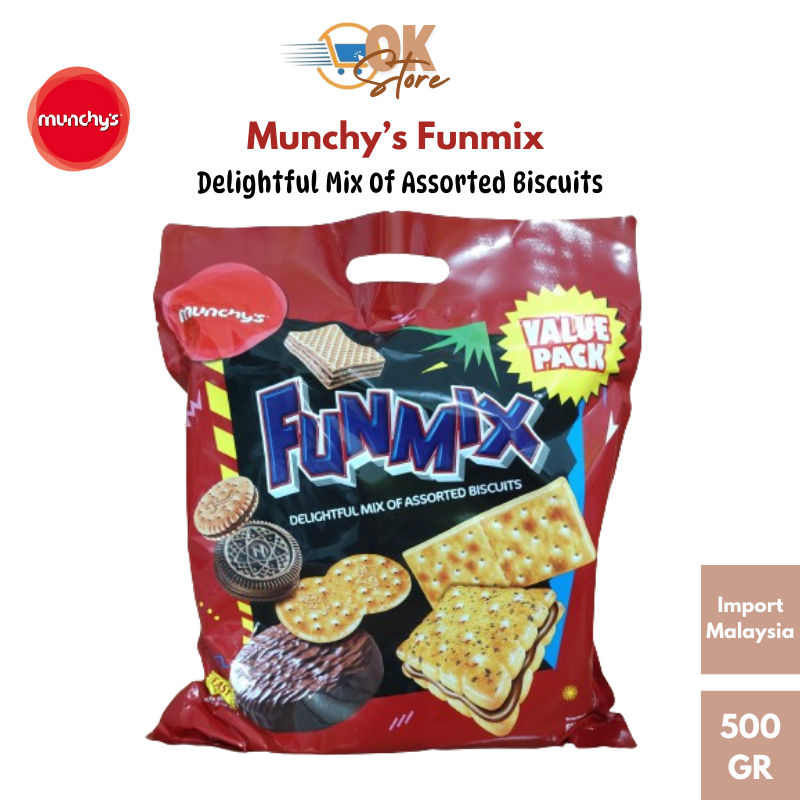 

Munchy's Funmix Delightful Mix Of Assorted Biscuits 500GR Isi 17 Pcs (Produk Import Malaysia)