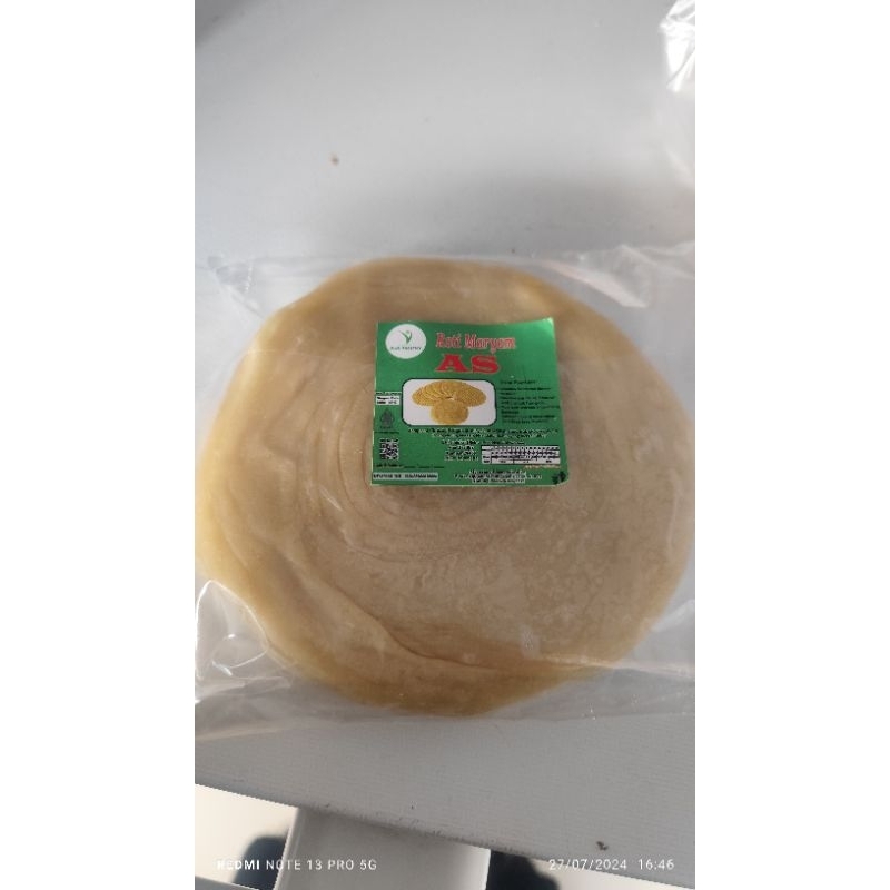 ROTI CANAI ORIGINAL ROTI MARYAM AS ISI 5 KEPING FROZEN FOOD ENAK LAZIZ MURAH BAGUS HALAL SANGAT COCO