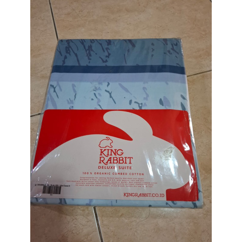 SPREI KING RABBIT ASLI 180 x 200 (sprei, sarung bantal dan guling)