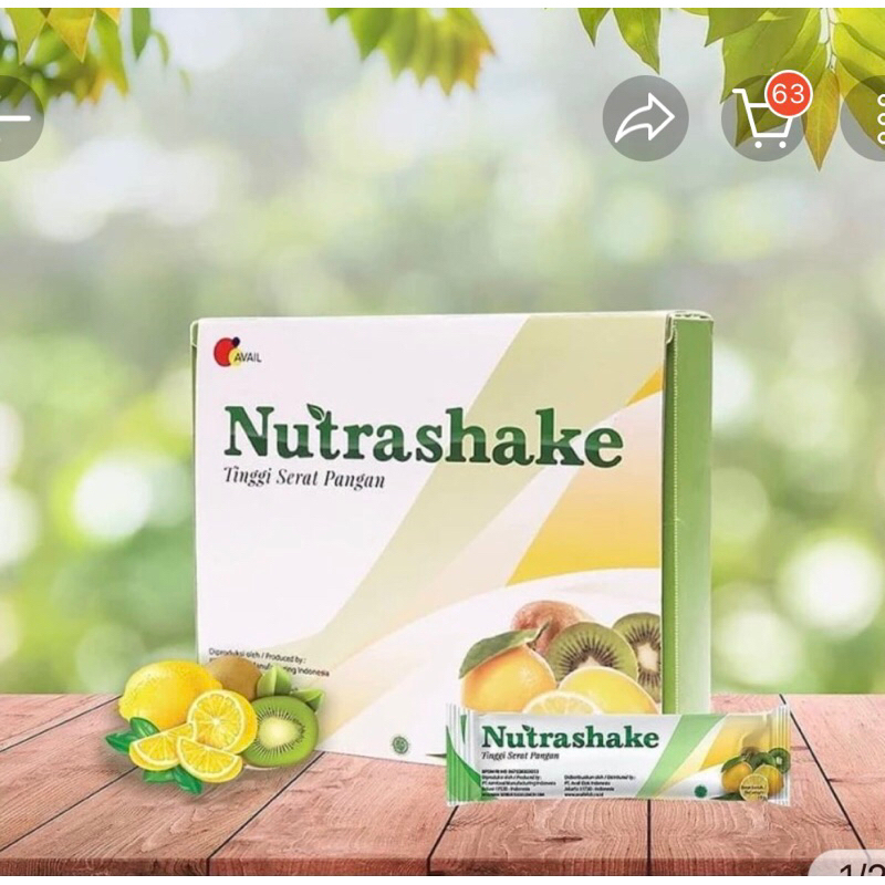 

Nutrashake 1 box isi 12 sachet Original 100%