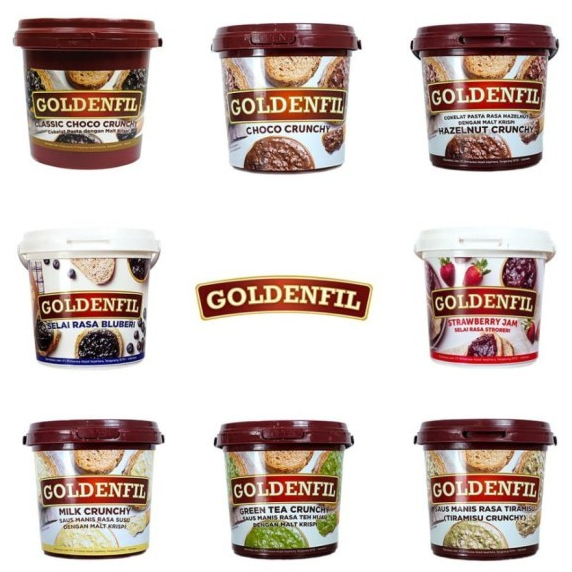 

Goldenfil Choco Crunchy/Goldenfil Tiramisu Crunchy/Goldenfil Green Tea Crunchy/Goldenfil Blueberry Jam/Goldenfil Strawberry Jam/