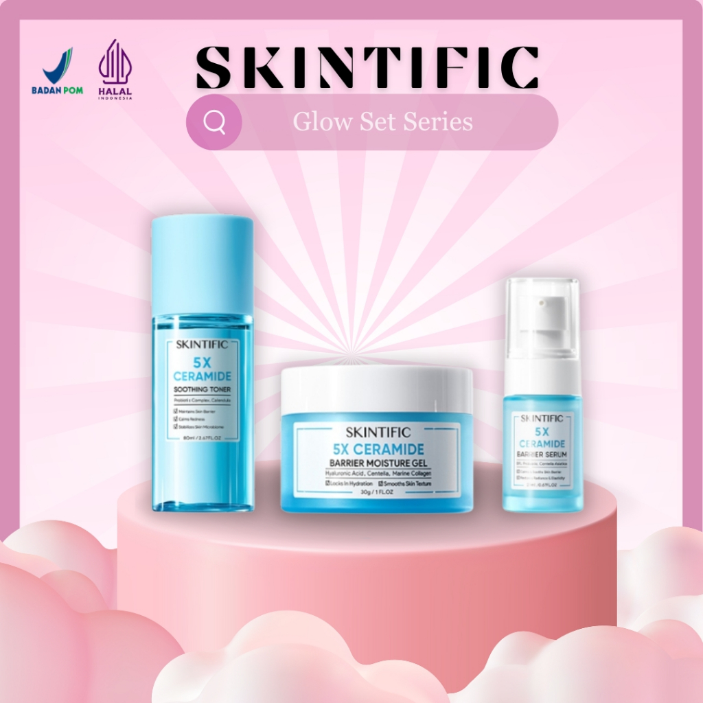 SKINTIFIC Glowing Set | Paket Glowing 3 Set