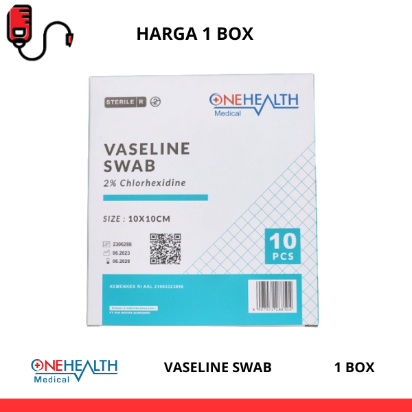 Vaseline Swab Kain Kasa Steril untuk Luka Onehealth 1 Box