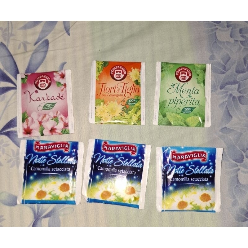 

Pompadour and maraviglia tea bags europe