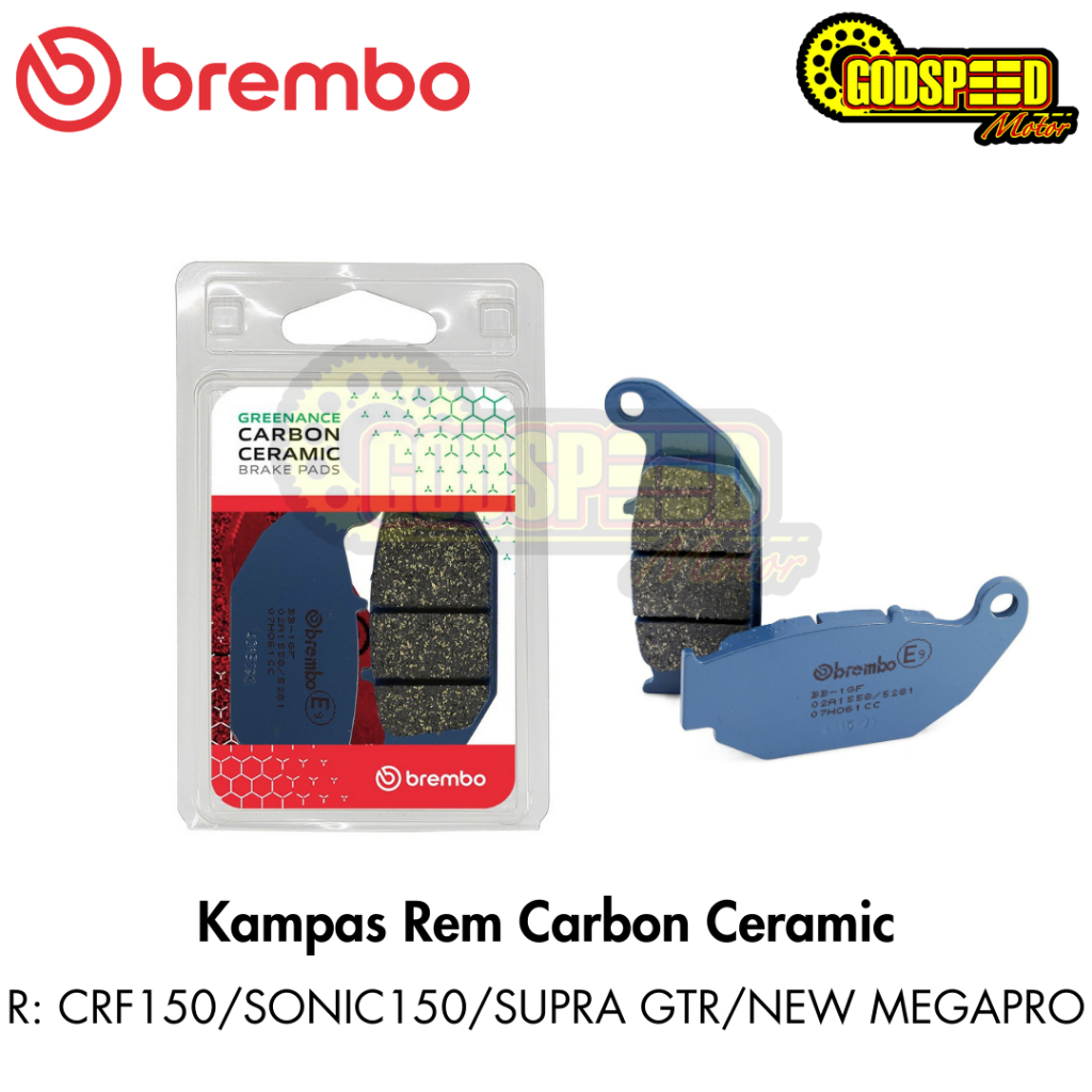 BREMBO KAMPAS REM BELAKANG CRF 150 250 CB 150 CBR 150 GTR SONIC 150 CARBON CERAMIC ORIGINAL ITALY