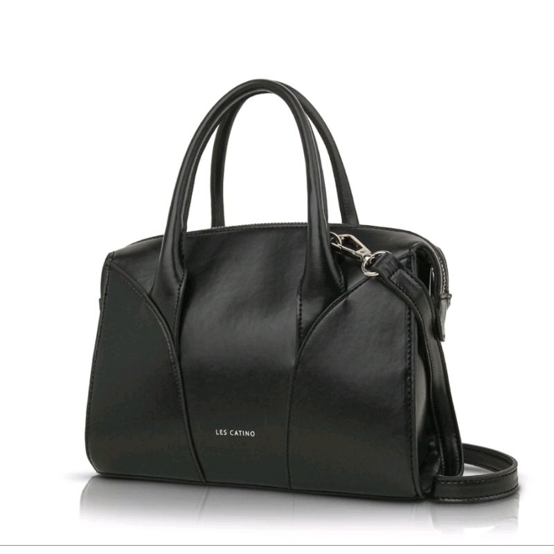 NEW Les castino original waveria black Sling bag top handle bag tas selempang tas kantor bhayangkari