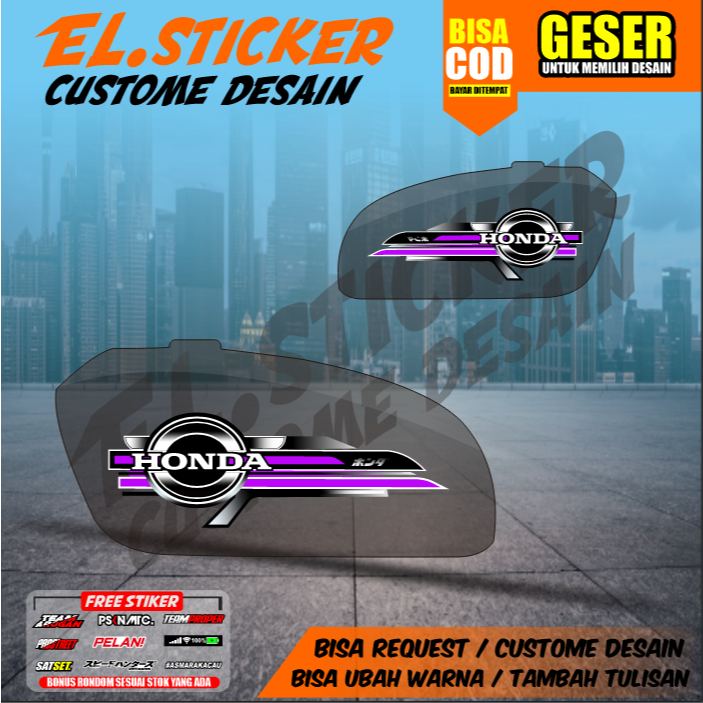 STRIPING CB100 STICKER CB100 UV TRANSPARAN, STICKER VARIASI HONDA CB 100 STRIPING CB125 TRANSPARAN C