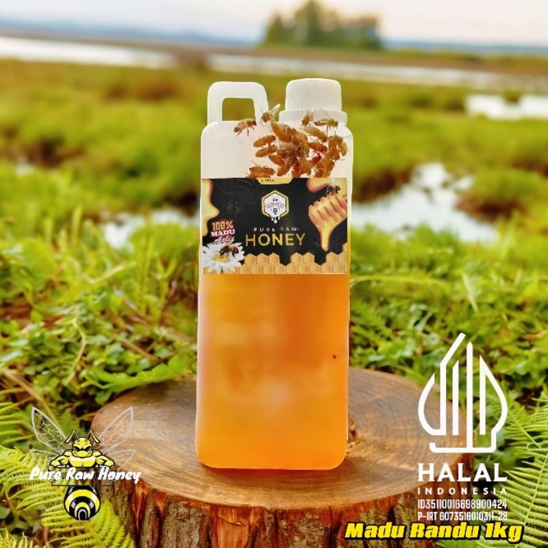 

MADU ASLI MURNI RANDU KEMASAN 1KG PURE RAW HONEY
