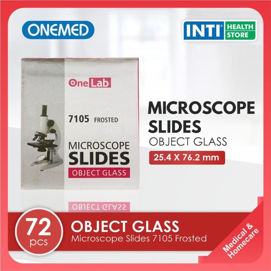 Onemed | Microscope Slides 7105 Frosted | Object Glass 72 Pcs Onelab