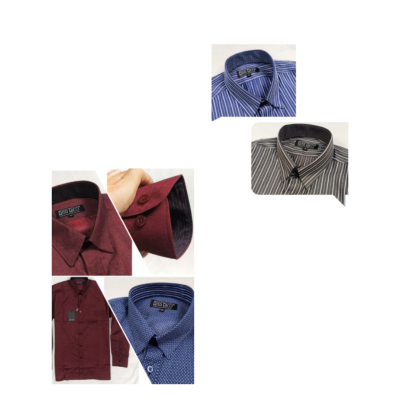 Kemeja Pria Regular Exclusive Rita Ricci Lengan Panjang & Pendek