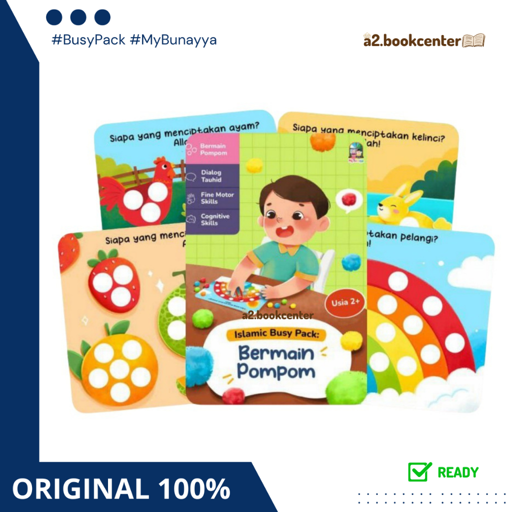 [ABC] READY Islamic Busy Pack: Bermain Pompom By MyBunayya